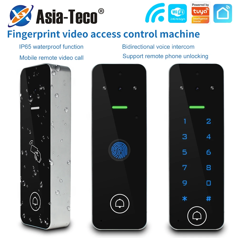 support-tuya-app-outdoor-metal-access-control-keyboard-video-doorbell-wifi-rfid-digital-fingerprint-intercom-system