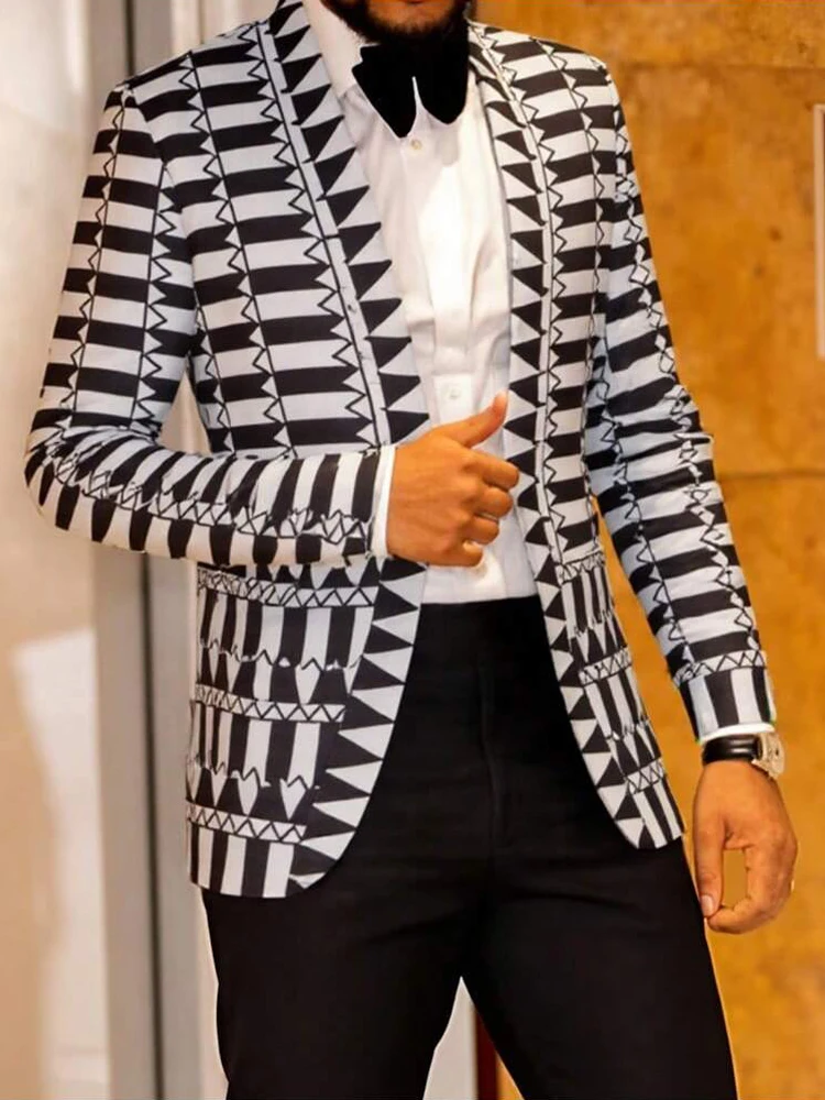 

Men's single-piece open-neck jacket, casual business jacket, sports jacket, slim-fitting plus-size jacket