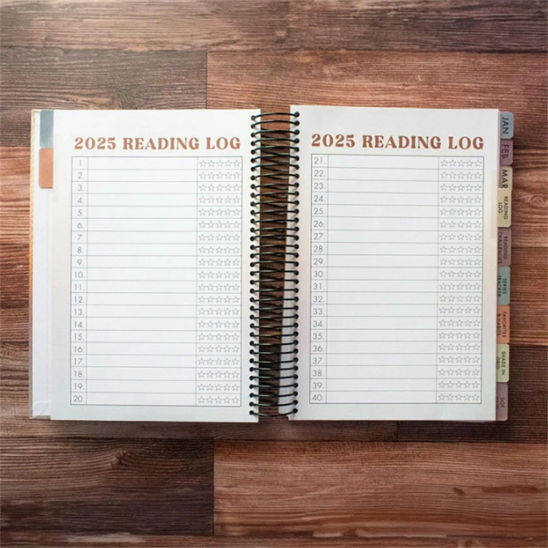 2025 Reading Tracker · Journal de livre, lecteur, statistiques livresques, eau, cadeau ophile, planificateur de lecture, lieutenant