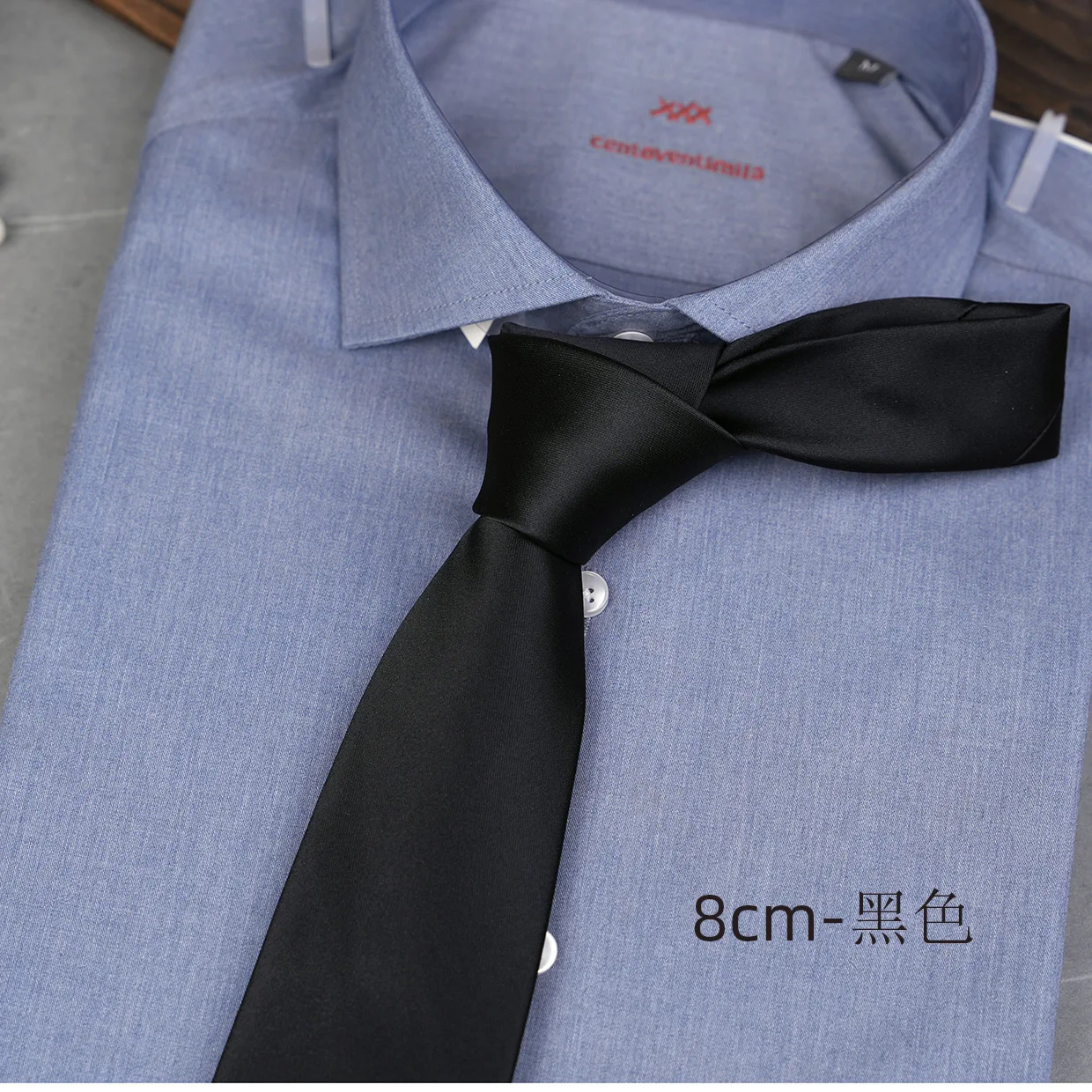 8cm 솔리드 컬러 남성 비즈니스 슬림 넥타이 영국 클래식 넥타이 캐주얼 웨딩 액세서리