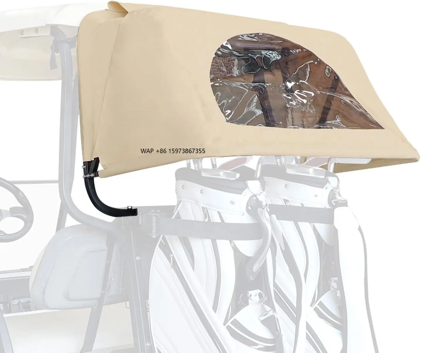 

Golf Cart Accessories Rear Bag Rain Cover with Removable Foldable Stand for Most Golf Cart EZGO RXV