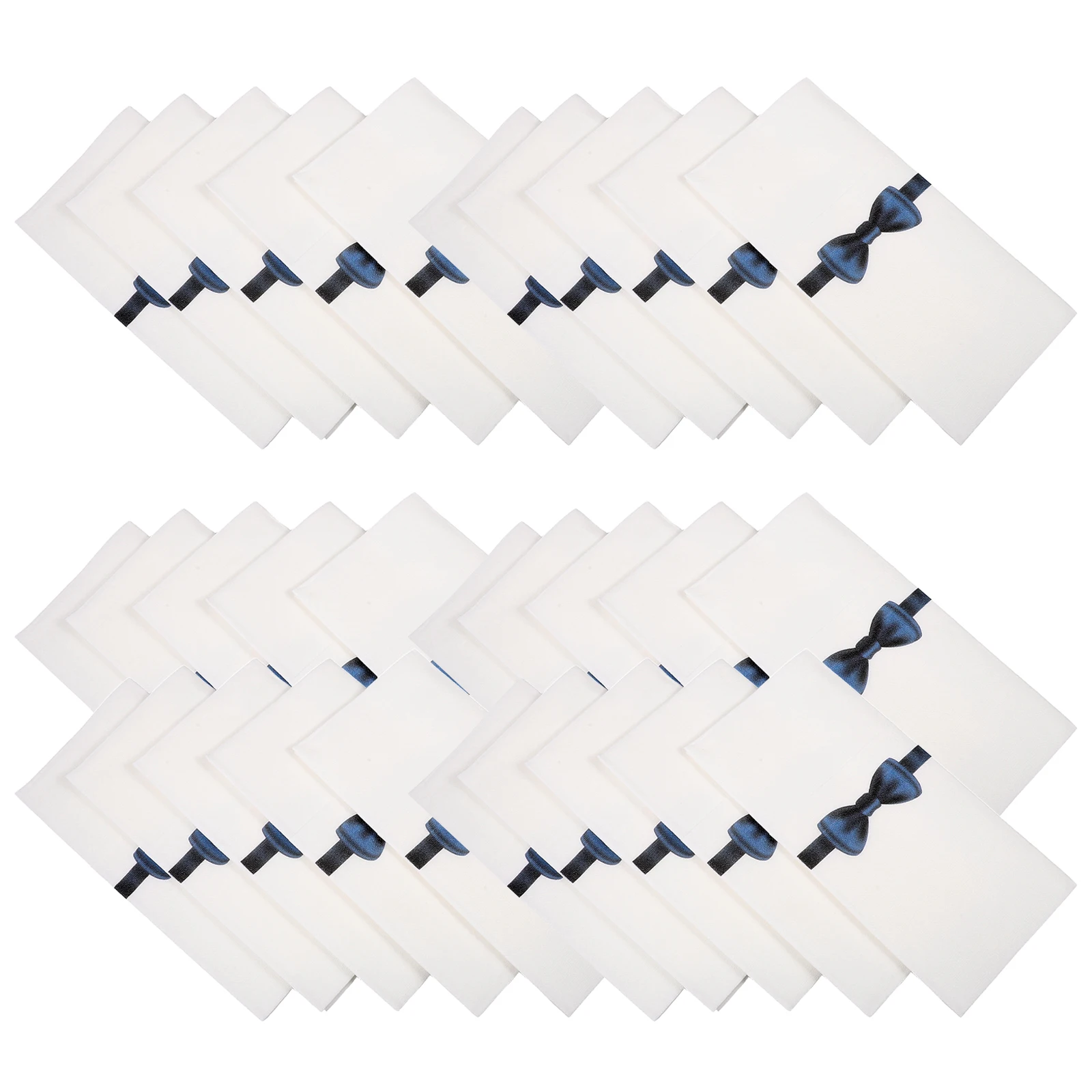 

50pcs 40x40cm Disposable Napkins Knife Fork Pad Hotel Restaurant Guest H Towels Table Bow Tie Wrapping Paper