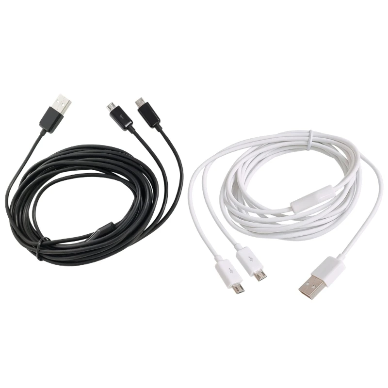 2-in-1 USB to Micro USB Cable for Faster Charging Phones and Tablets Data Cord Charge Two Devices Simultaneously Dropship