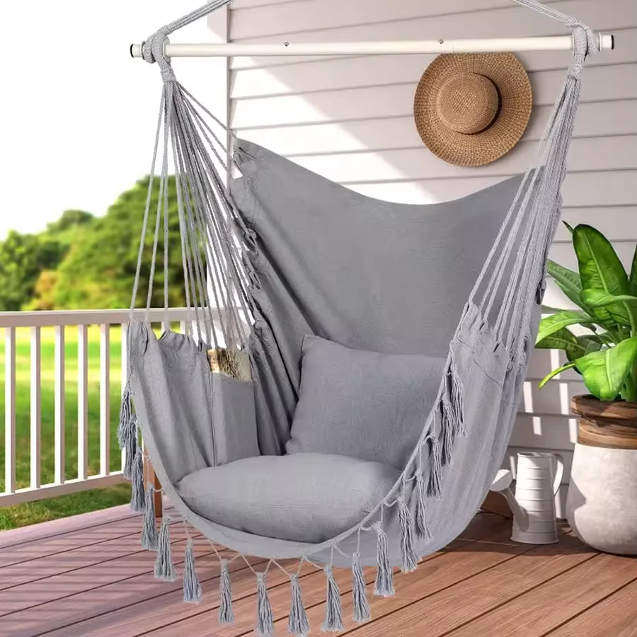 Swings Outdoor Garden Patio Indoor Hollywood Balcony Exterior Furniture Suspended Hanging Swings Chair Seat Sets For Your Room