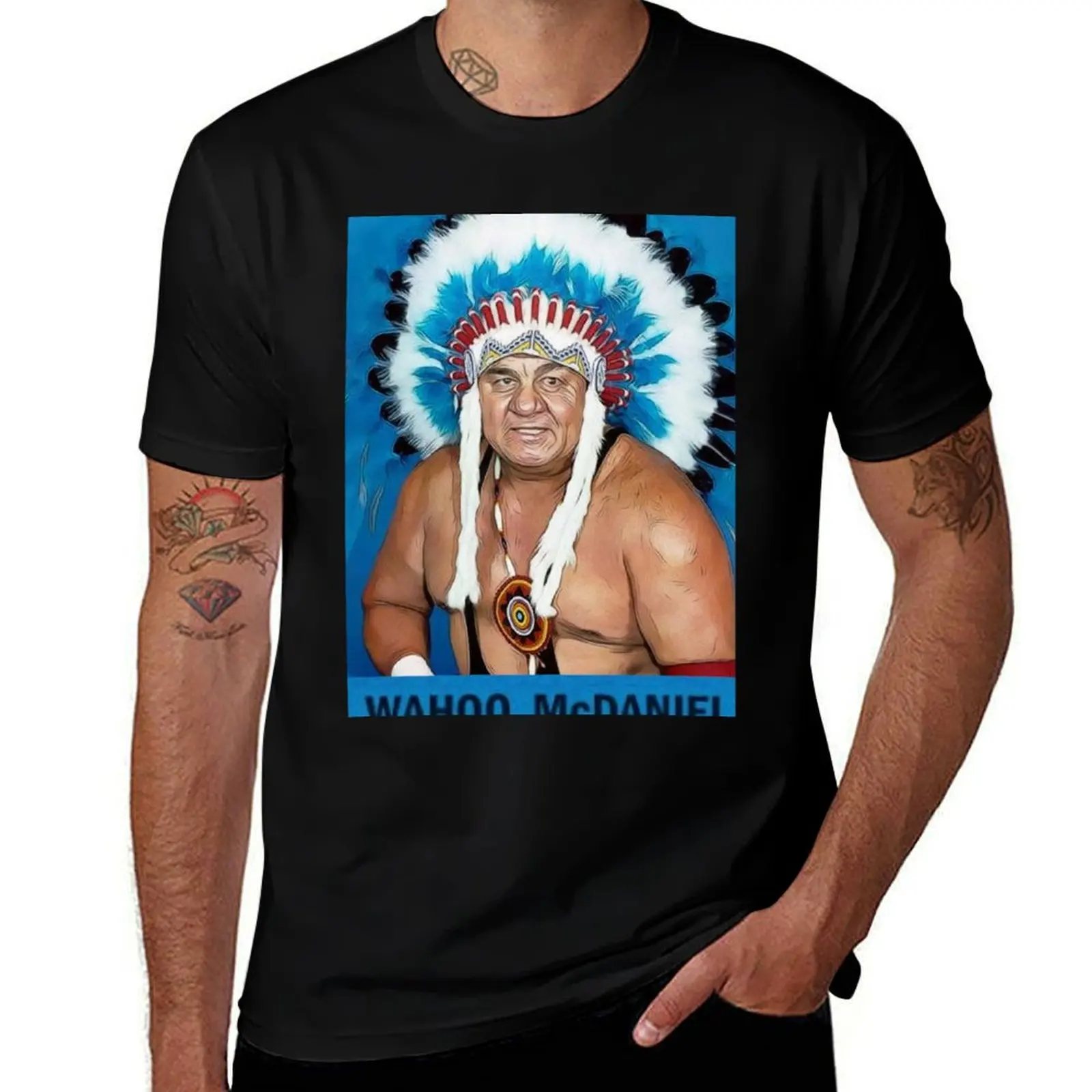 

Wahoo McDaniel T-Shirt man t shirts for men men t shirt cotton 100% T-Shirt