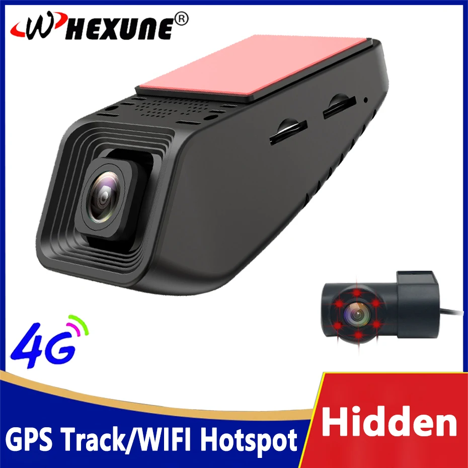 

24H Parking GPS Position Car DVR Dual Lens Cameras FHD 1080P Black Box 4G Hidden WIFI Video Recorder Live Monitor Mini Dash Cam