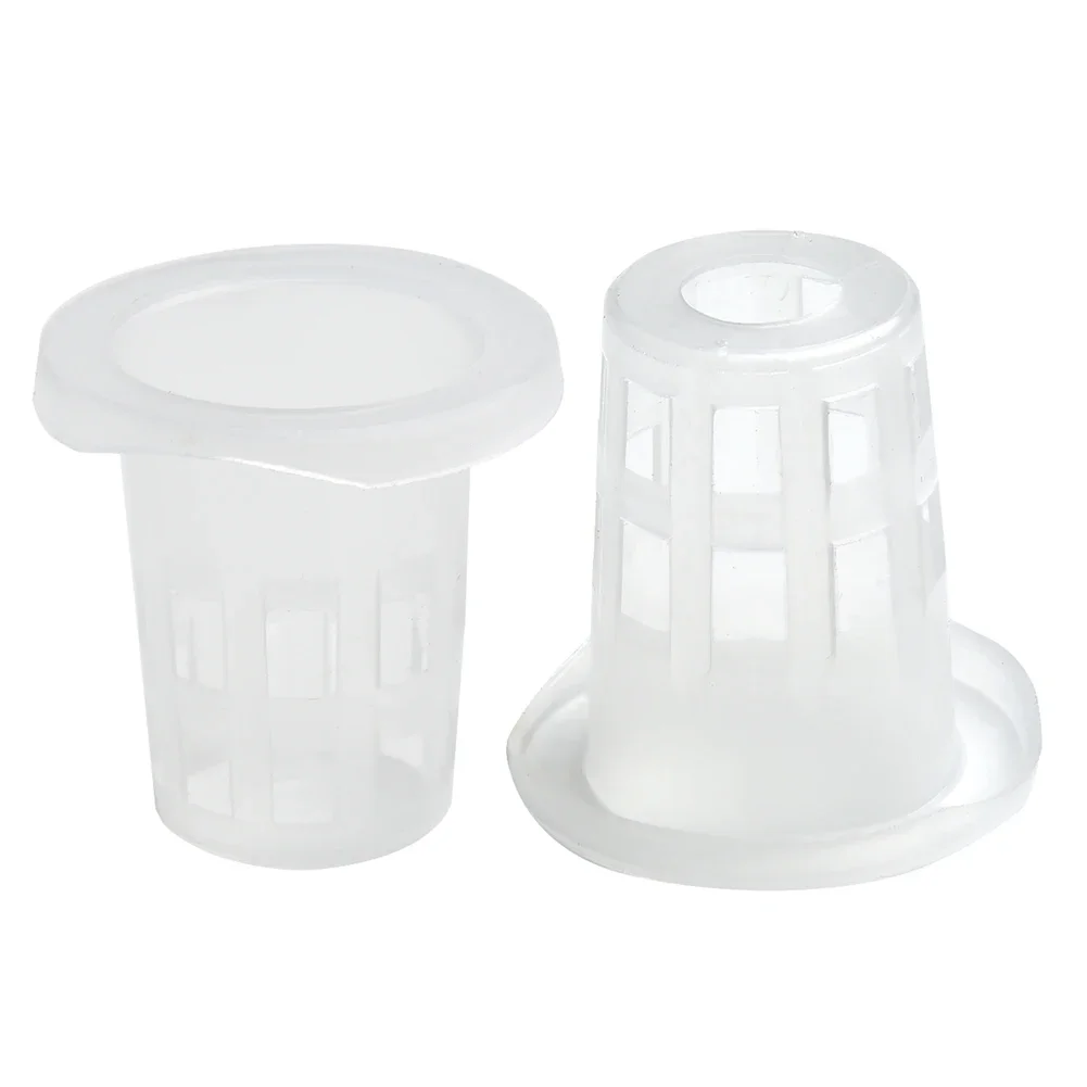 Set Vegetable Net Cups Orchids Small Container For Hydroponics/Aquaponics Plastic Slotted Mesh Soilless Culture
