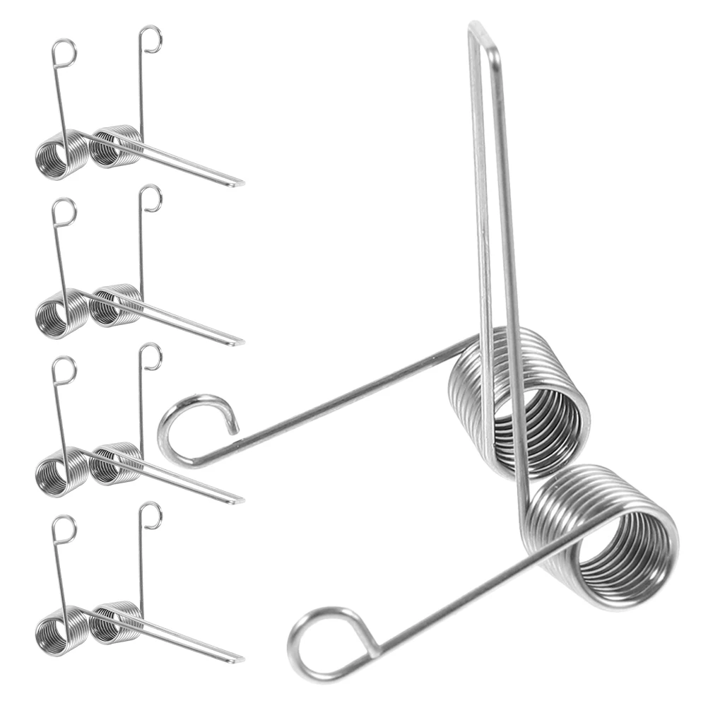 

5 Pcs Bass Key Spring Trombone Valve Components Repair Parts Brass Instrument Springs Silver Spit