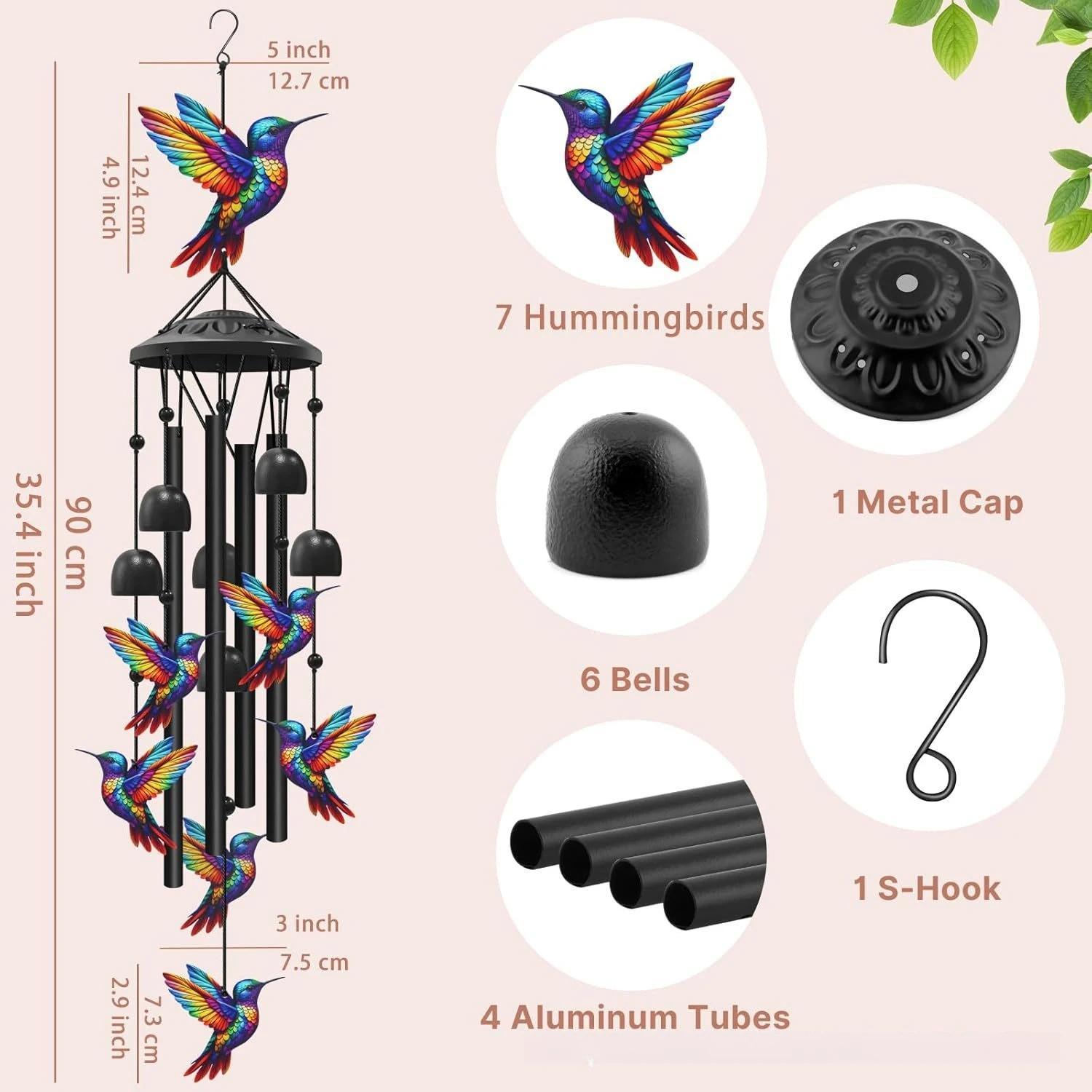 Campanas de Viento Coloridas c - Wind Chime Tubular reseña y precio