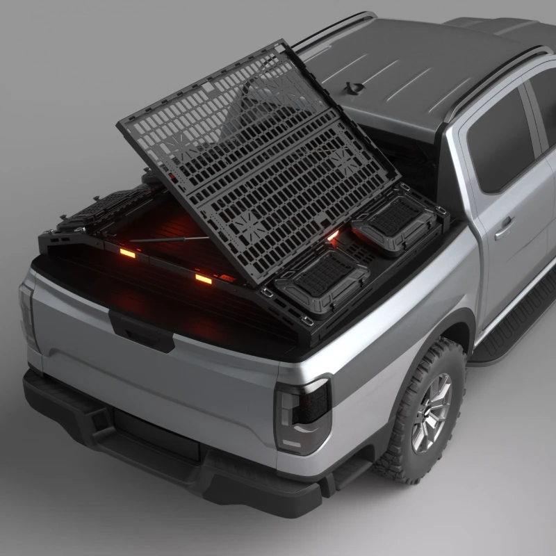 Heavy Duty Off-Road Pickup Cargo System Durable Aluminum Roll Bar Truck Bed Rack Mod Parts