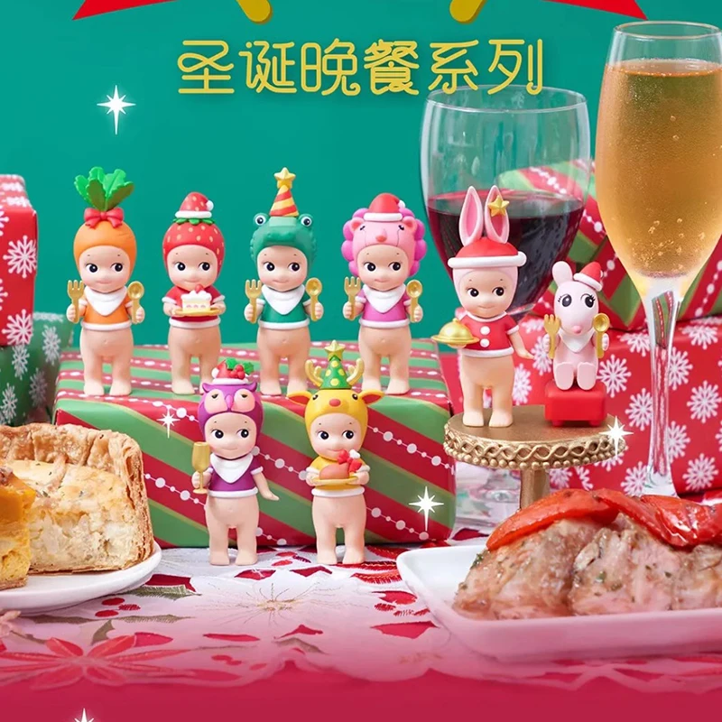 

Новинка 2024, серия рождественских ужин Sonny Angel, слепая коробка, хиппи, Kawaii, фигурка Sonny Angel, ограниченная серия, загадочные коробки-сюрпризы, подарки