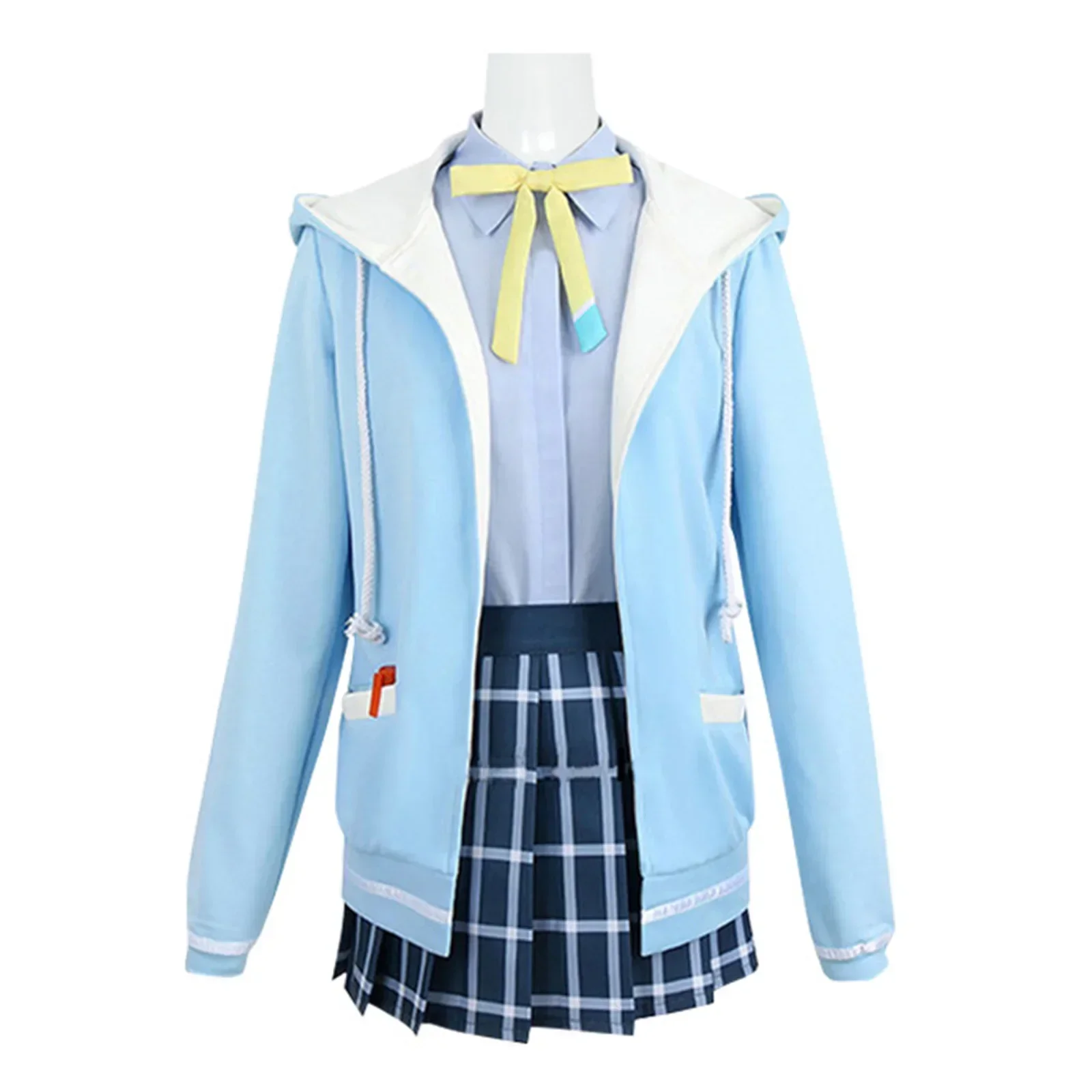 LoveLive! Tennouji Rina Cosplay Costume Nijigasaki High School Idol Club Rina JK Uniform Skirt Tennoji Wig Headwear Halloween