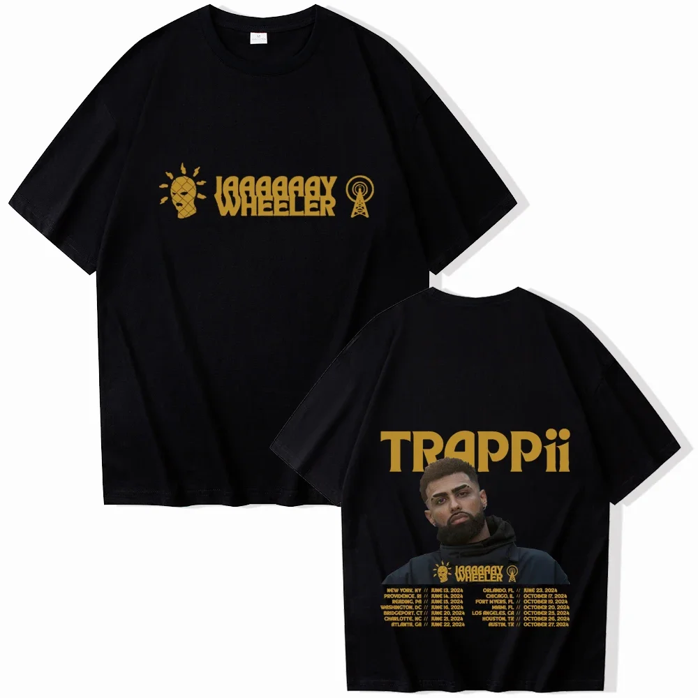 Jay Wheeler Trappii Tour 2024 T-shirt Women O-neck Summer Casual Shirt Oversized T Shirt for Men Regular Printing