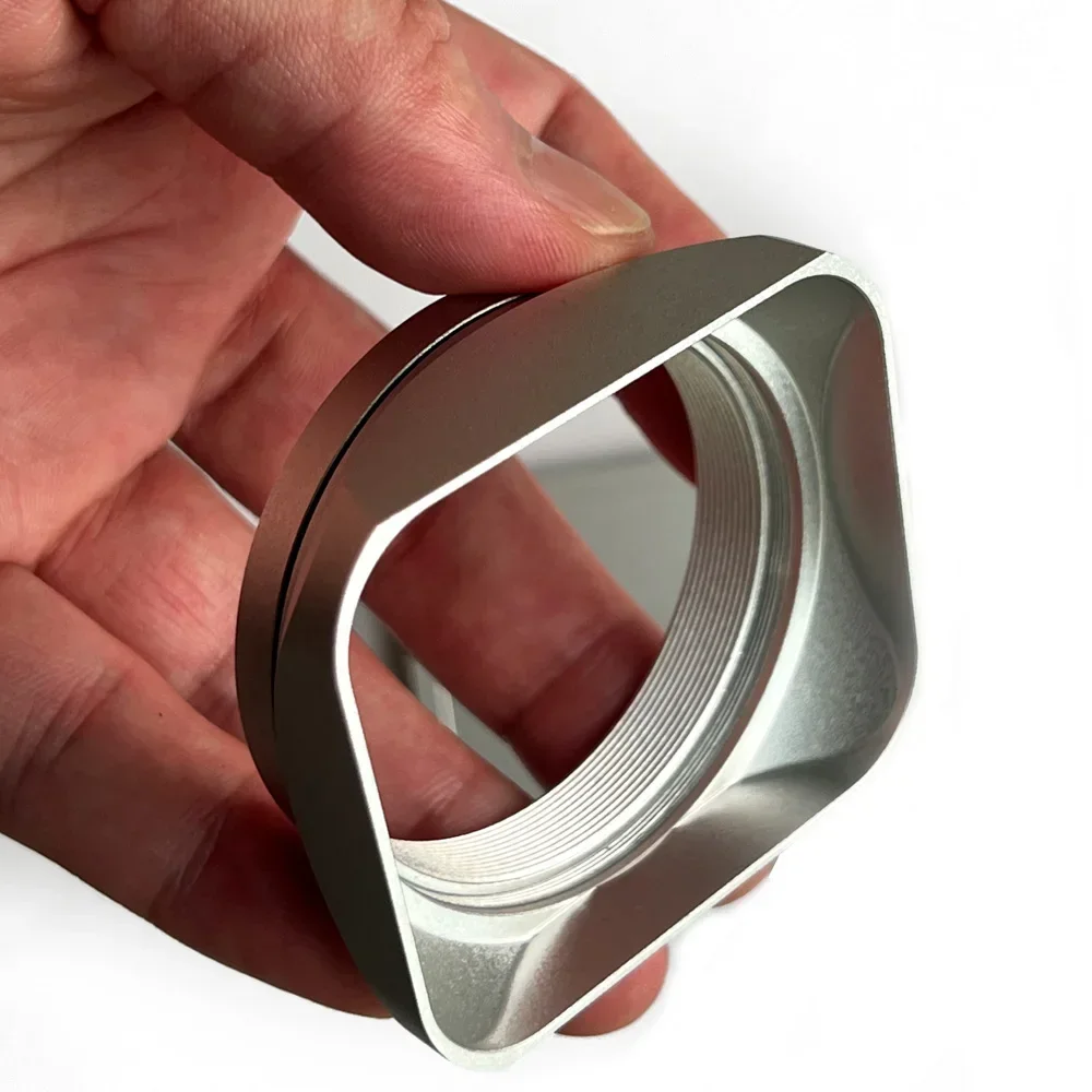 Square Metal Lens Hood with 49mm Adapter Ring for Fujifilm Fuji X100VI   X100V X100F X100T X100S X70 Camera Body