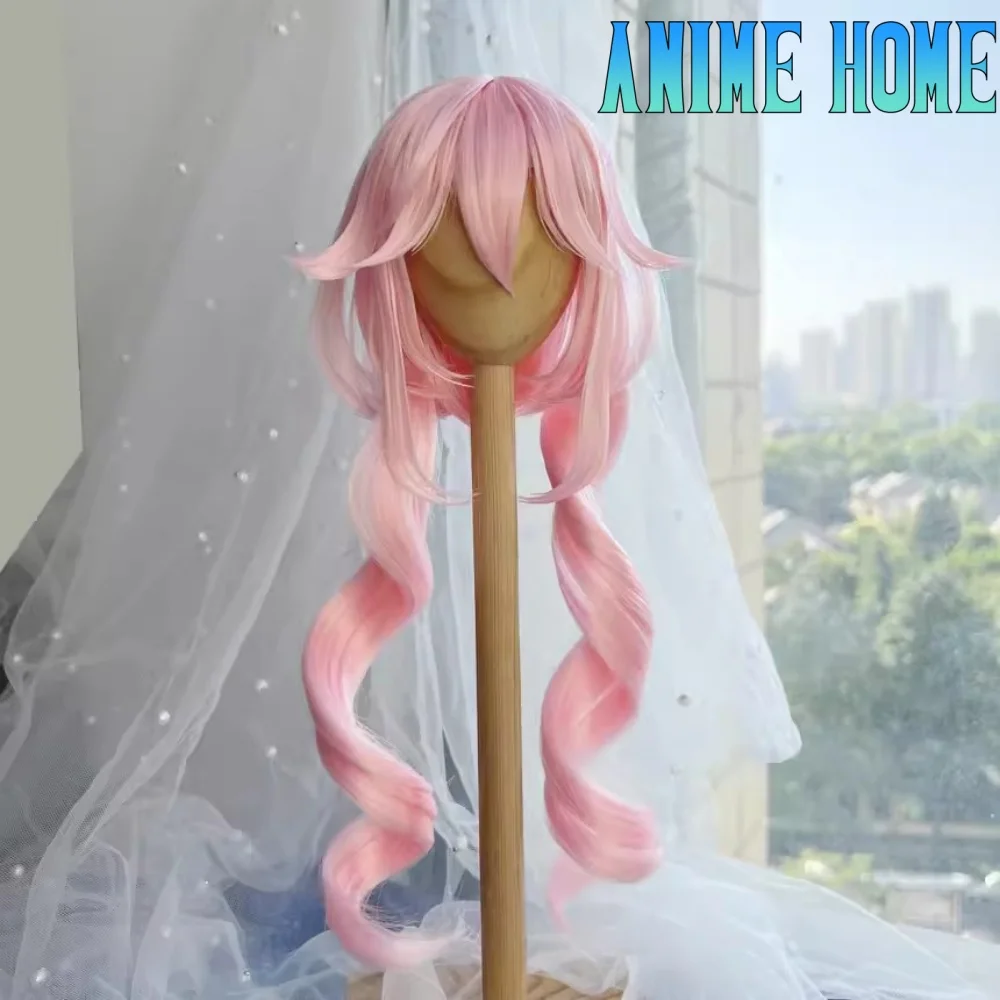 Hot Anime Role Cos Handmade Pink Styling Hair 1/3 1/4 1/6 BJD Hair Wig Game Cosplay KN Gift