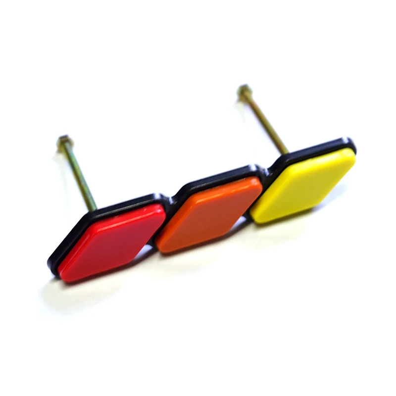 06-21Year لتويوتا FJ كروزر تريكولور علامات سيارة مصبغة شعار الملحقات الخارجية تعديل المبرد الجبهة شبكة شعار #3