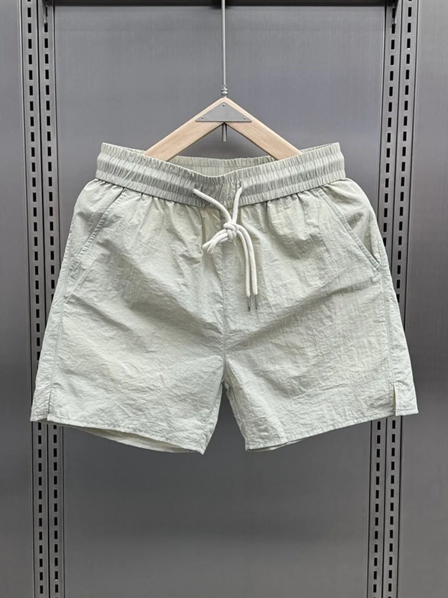 

High-End Faion Sport orts for Men Qui Dry Running Fitn Beach Ice Silk Casual Pants mid Waist Straight Leg Breezy Fit