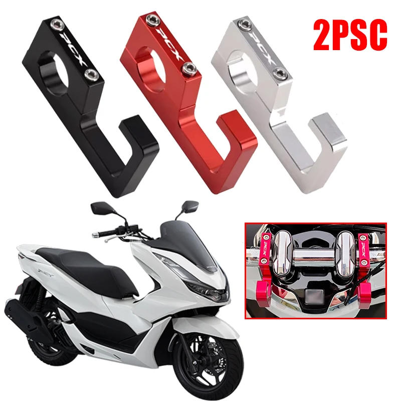 

2PCS For Honda PCX125 PCX150 PCX160 PCX 125 PCX 160 PCX 150 Motorcycle Hook Helmet Luggage Bag Hook Holder Hanger Hooks PCX logo