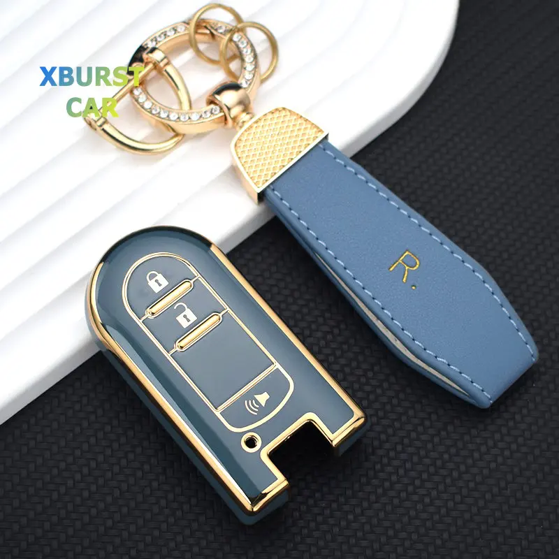 Funda de TPU con 3 botones para llave remota de coche, carcasa para Daihatsu Tanto LA600S LA800S LA610S LA150S, accesorios para Perodua Toyota Rush