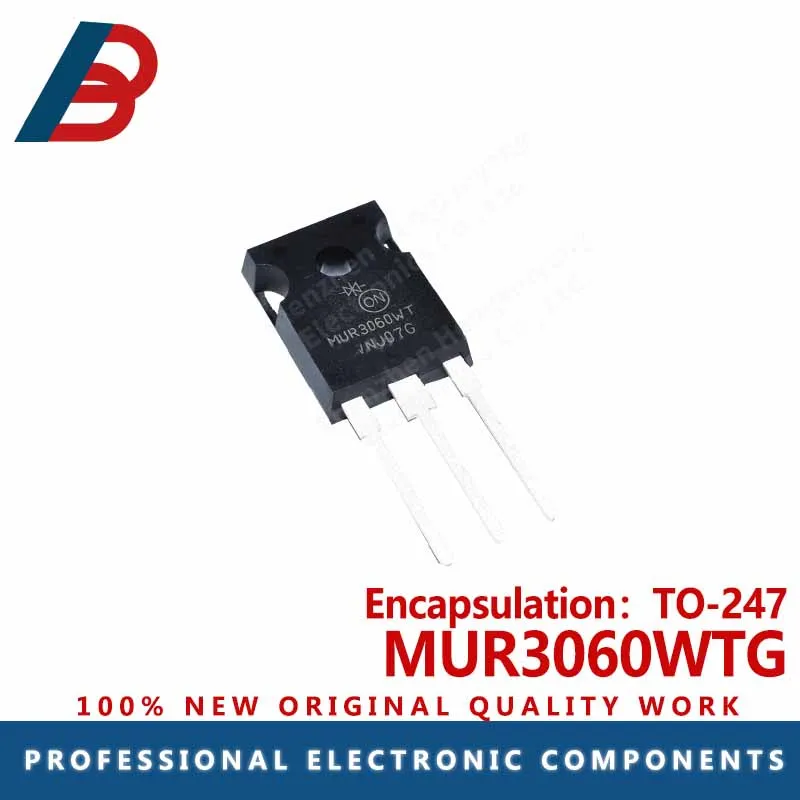 1PCS   The MUR3060WTG is packaged with TO-247 rectifier diode