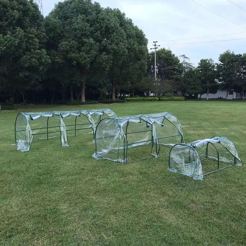 

With Frame Plants Greenhouse Tent Antifreeze Green House， Outdoor Indoor Garden Flowe Potted Frost Rain Protection Grow Tent