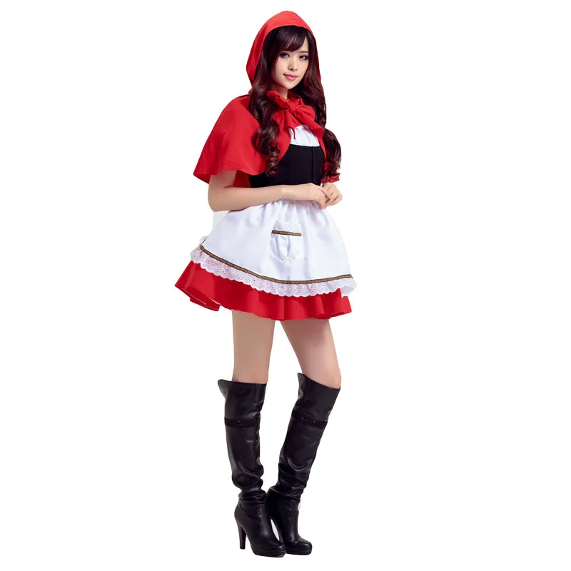 

Woman Kawaii Maid Dress Masquerade Cosplay Anime Costume Cute Dresses Cape + Skirt + Apron Halloween Christmas Princess Costume