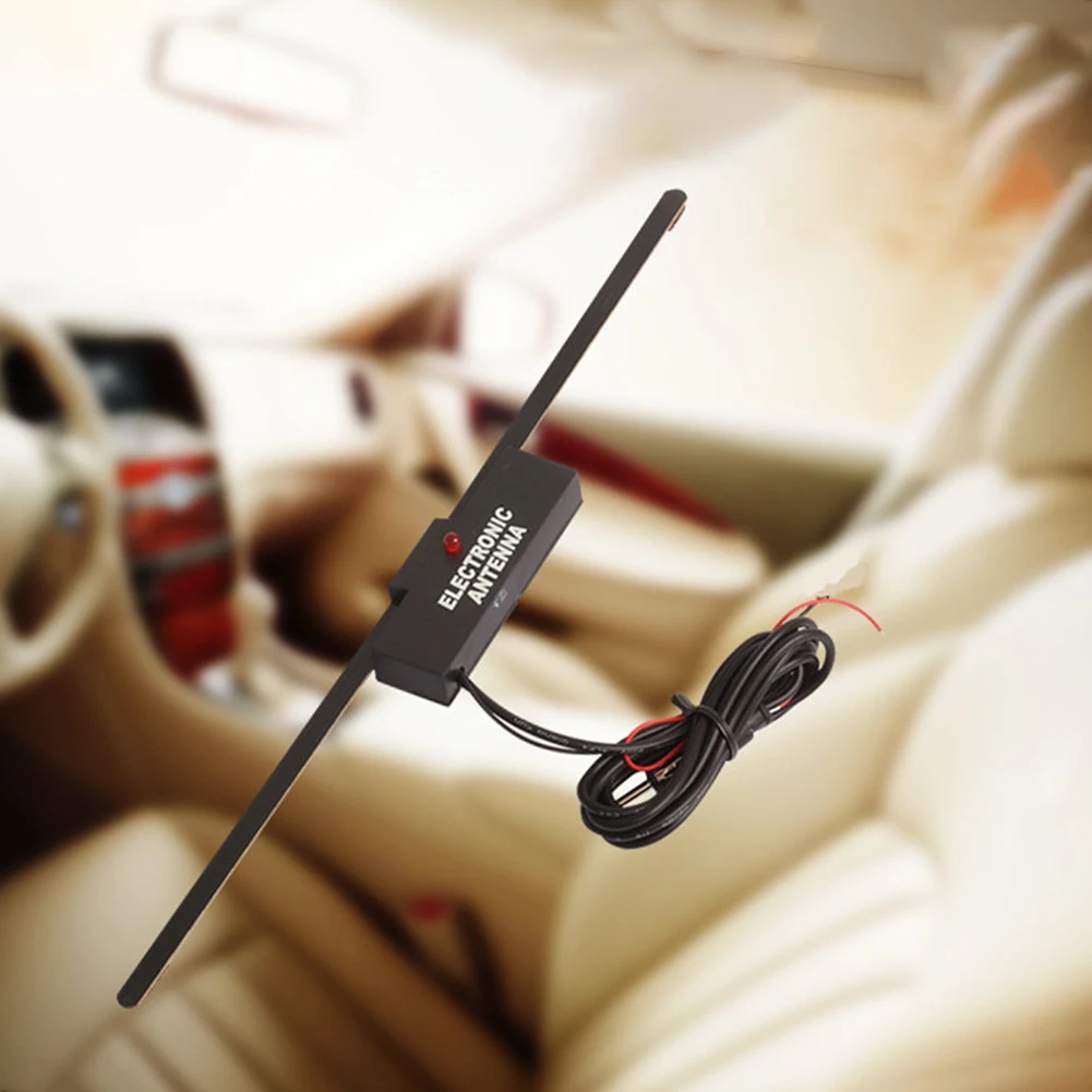 

Antenna Versatile Windshield Car Electric Radio Antenna Aerial FM/AM 12V for Cars Trucks Motorcycles Boats and RVs