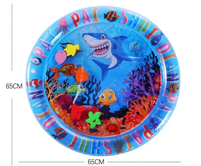 Cat Water Mattress Thickened Inflatable Pet Water Bed Cushion Sleeping Square Mat for Puppy Dogs Cats Pet Toys 65cm Cooling Bed