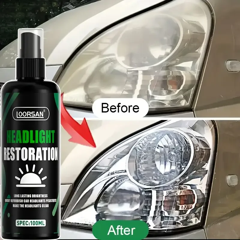 مجموعة تلميع وإزالة الخدوش للمصابيح الأمامية للسيارة - استعادة الوضوح وإزالة الاصفرار والأكسدة - سائل صيانة السيارة #1