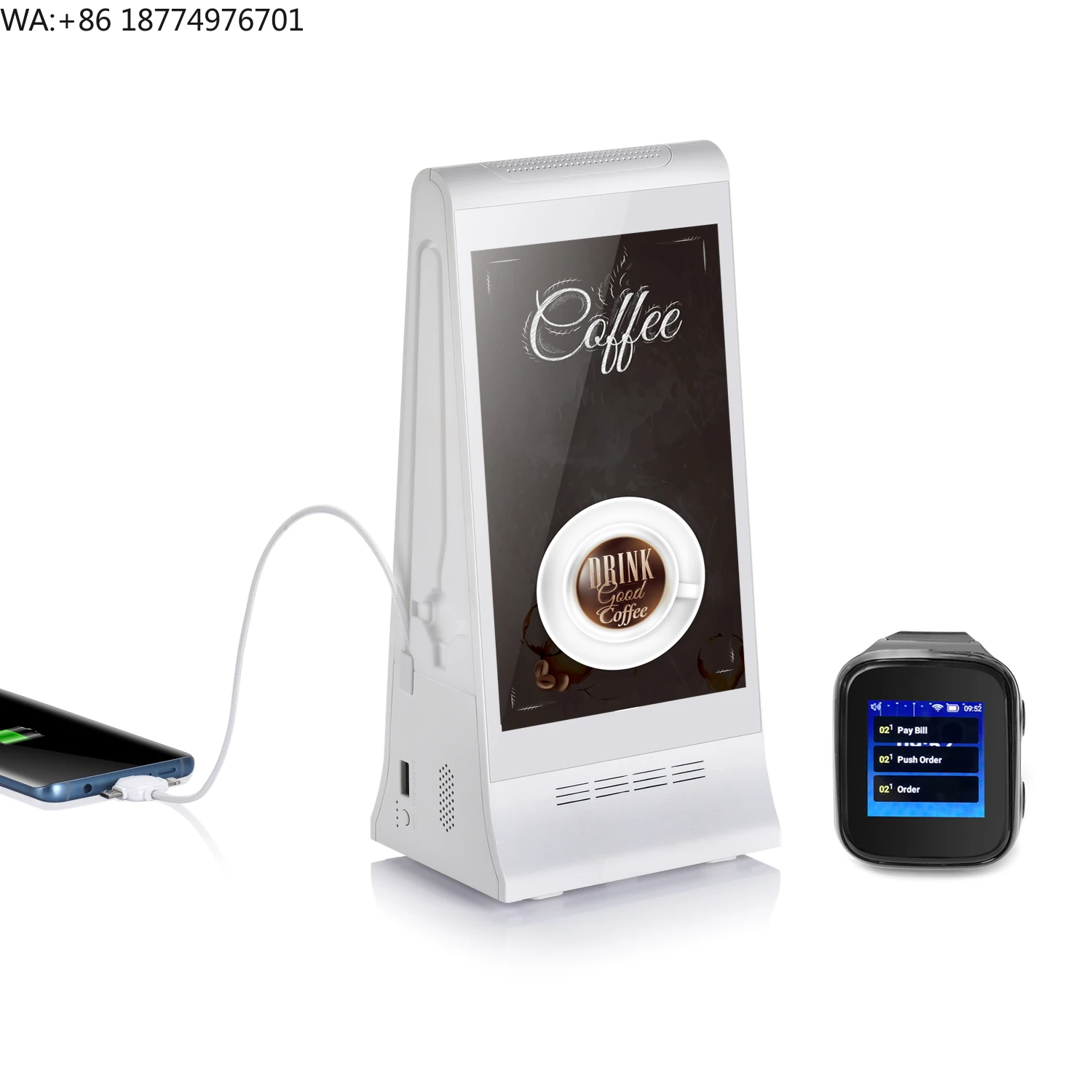 

Portable 8" Vertical Desktop Advertising Display for Retail & Hospitality FYD-868PlusX