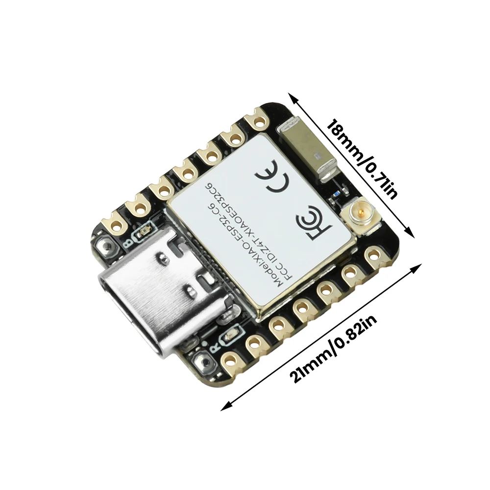 Scheda di sviluppo compatibile WiFi e Bluetooth ESP32C6 per XIAO Seeedstudio compatibile con interfaccia Zigbee Type-c