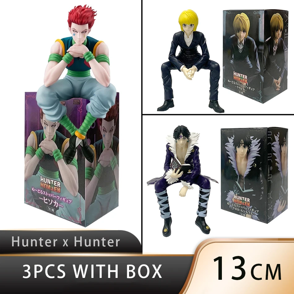 13cm Hunter×Hunter Anime Figure Phantom Troupe Hisoka Action Figure Noodle Stopper Room Decoration Noodle Stopper PVC Model Toys