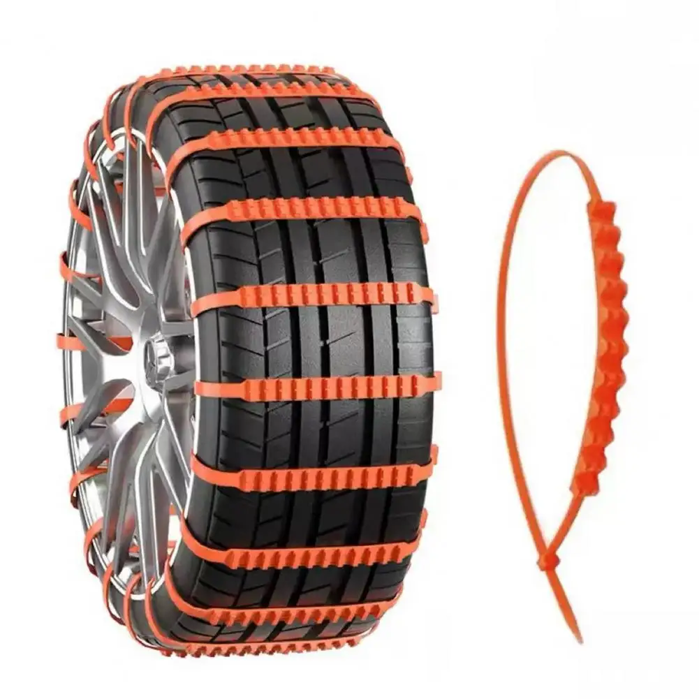 Anti-skid Snow Chains 20/30pcs Car Snow Chains Kit Quick Installation Tire Traction Cables Reusable Non-slip Plastic for Winter