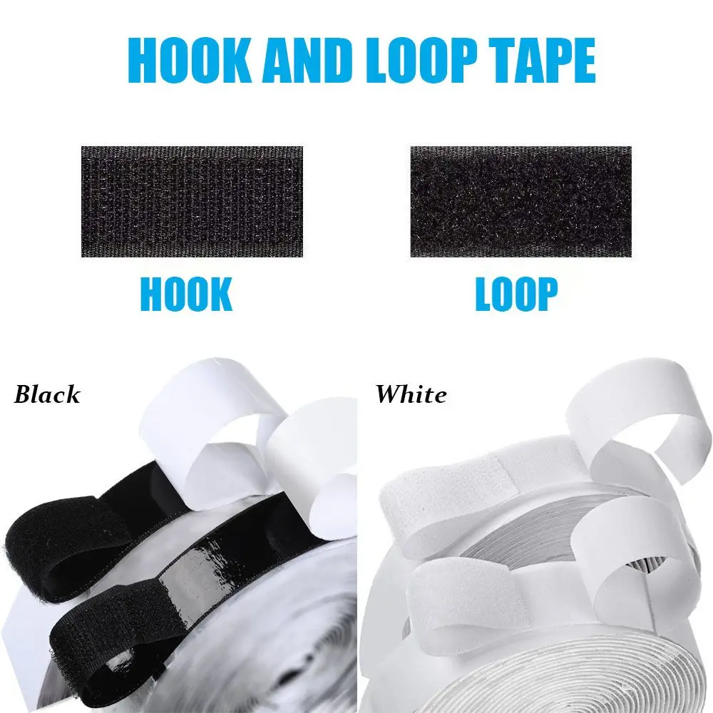 1Meter Decoration DIY Accessories Home Gadget Magic Sticker Nylon Sticker Self Adhesive Hook Loop Fastener Tape