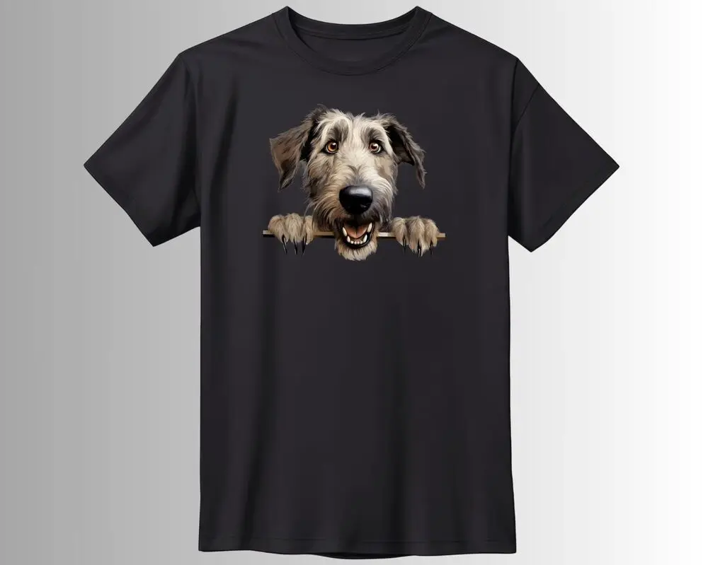 Irish Wolfhound Hunde T-Shirt Anime Graphic T-shirts For Men Clothing Women Tees High Quality 100%Cotton Short Sleeve