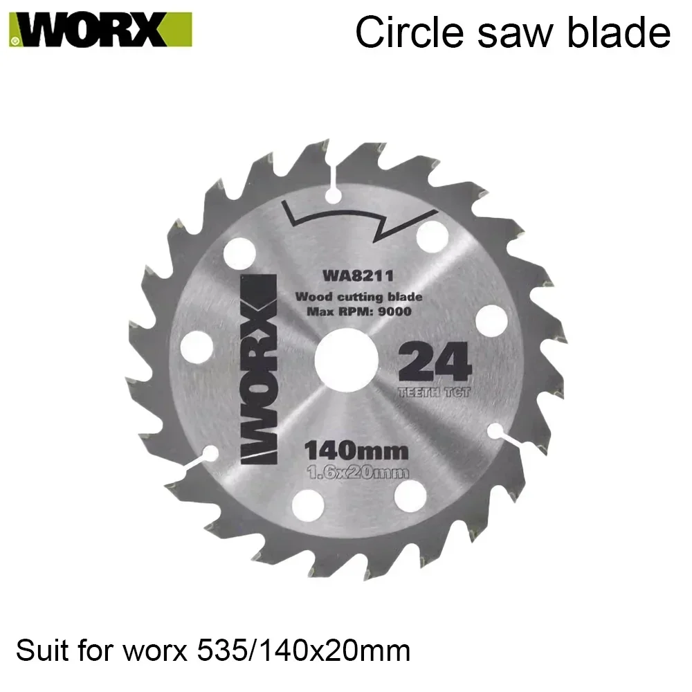 Worx Circle Saw Blade for Woodworking Size 140x20mm Siut for WU535 Also Siut for Other Circle Saw Inner Diameter 20mm