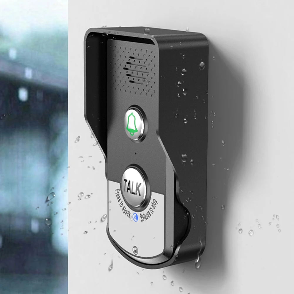 2 Way Voice Intercom Wireless Voice Intercom Doorbell System Unit for Home Hospital Hotel Call Door Chime