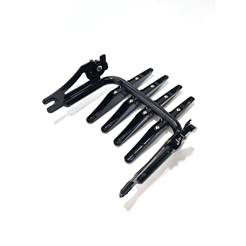Detachable Luggage Rack Gloss Black Compatible with  Touring, Stealth Style Luggage Rack Fit Street Electra Road Glide Roa