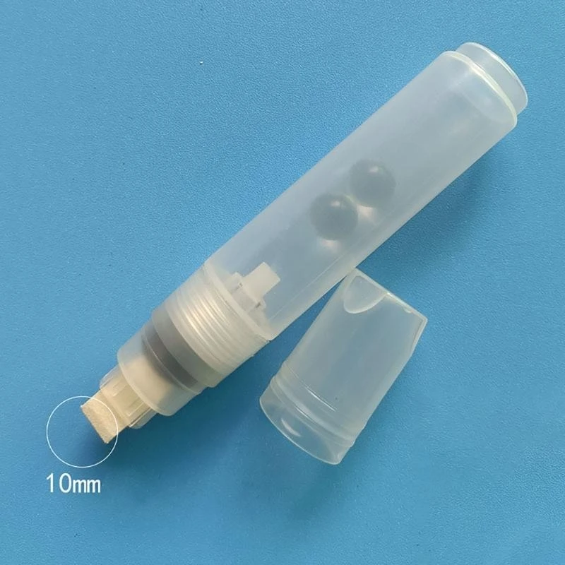 Refillable Empty Paint Pen Clear Pen Rod Acrylics Empty Marker 10mm Flat or Roun