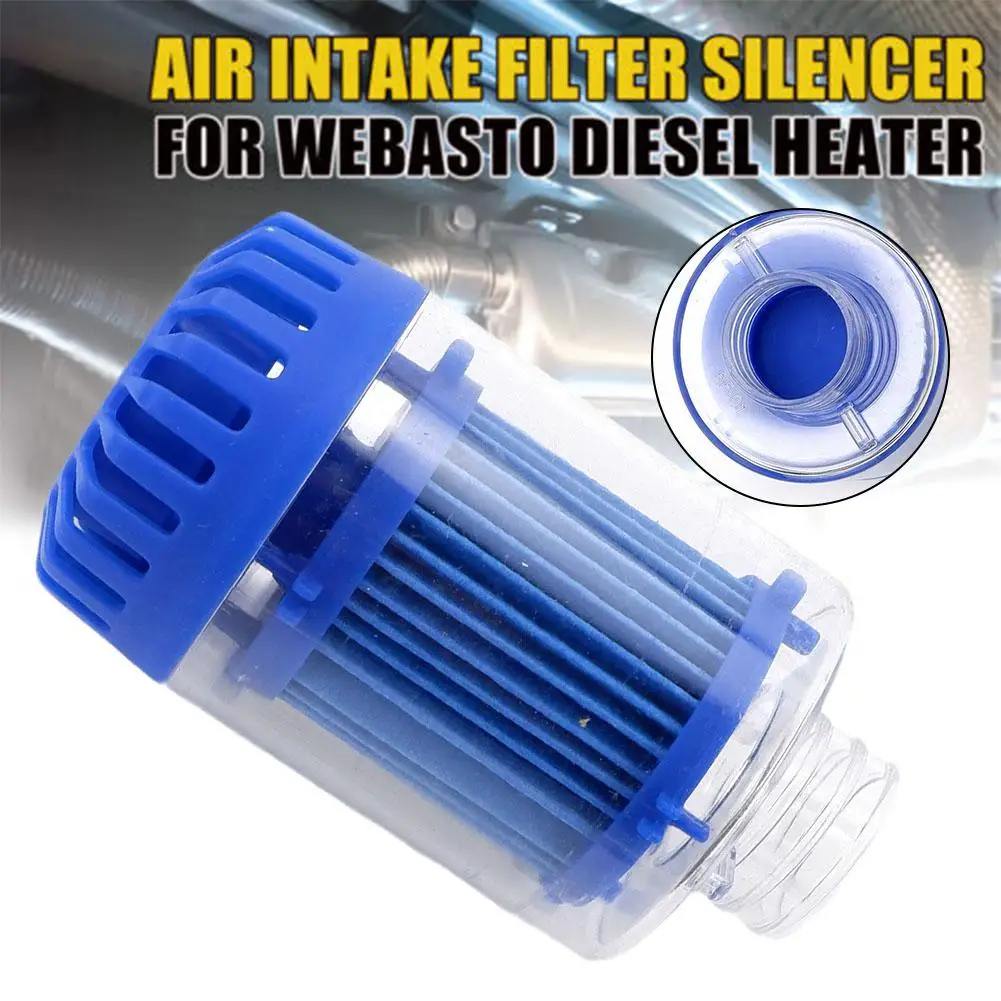 25mm Air Parking Heater Filter Silencer ABS Fit For Webasto Eberspacher Car Truck VAN Camper Blue Y9X9