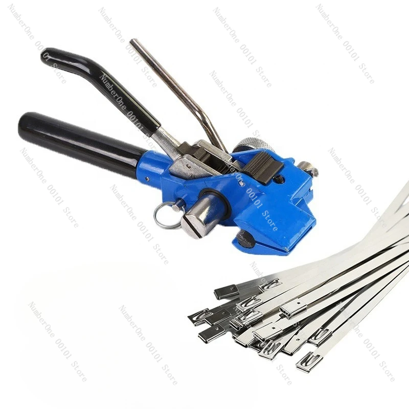 Cross-border stainless steel cable tie pliers, manual cable tie clamps, tensioners, integrated cable tie cutting machine, wholes