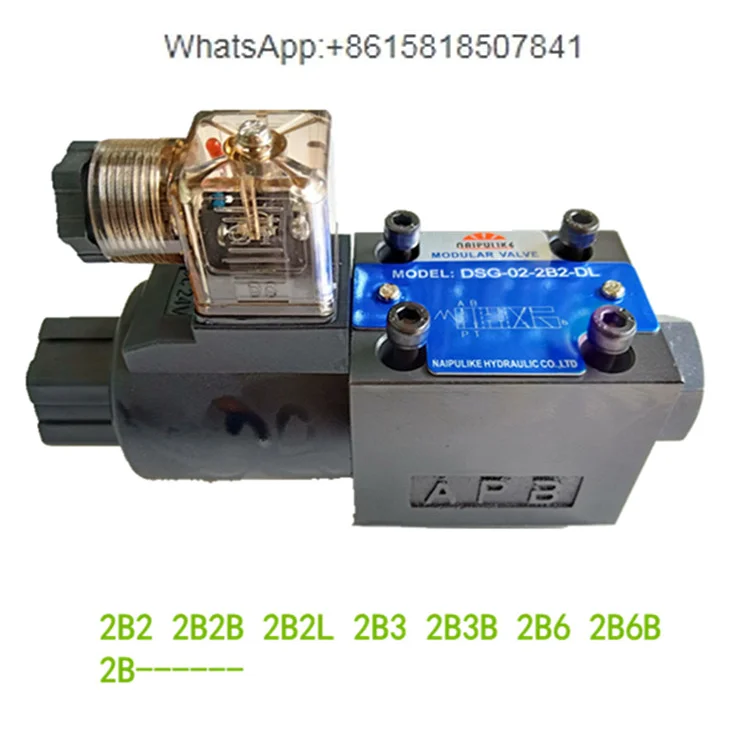 

DSG-02-2B2-DL/LW DSG-02-2B2B-DL/LW two-position four-way hydraulic plate type solenoid directional valve