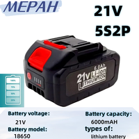 Original 5s2p 6000mAh 21V Rechargeable Lithium-Ion Battery for Makita 18V 20V Cordless Dirll/Brushless Wrench/Screwdriver