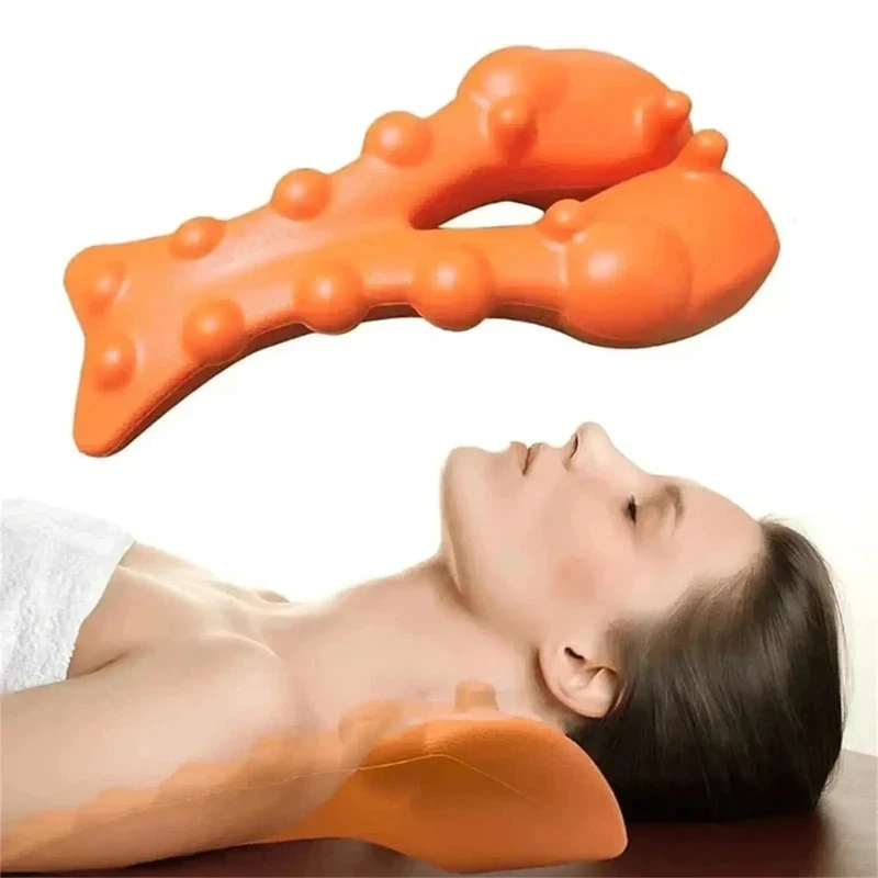 Appareil de traction cervicale, masseur de nuque, outil de massage des points de pression, soulagement des douleurs cervicales et des épaules, dispositif de soutien cervical