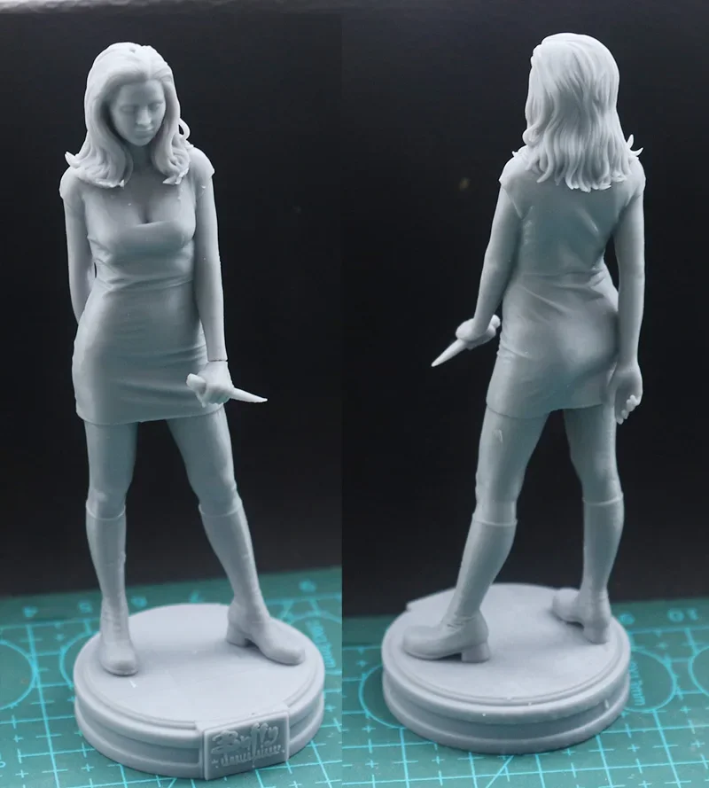 

1/24 75mm 1/18 100mm Resin Model Kits Female Killer Girl Figure Sculpture Unpainted No Color RW-1153