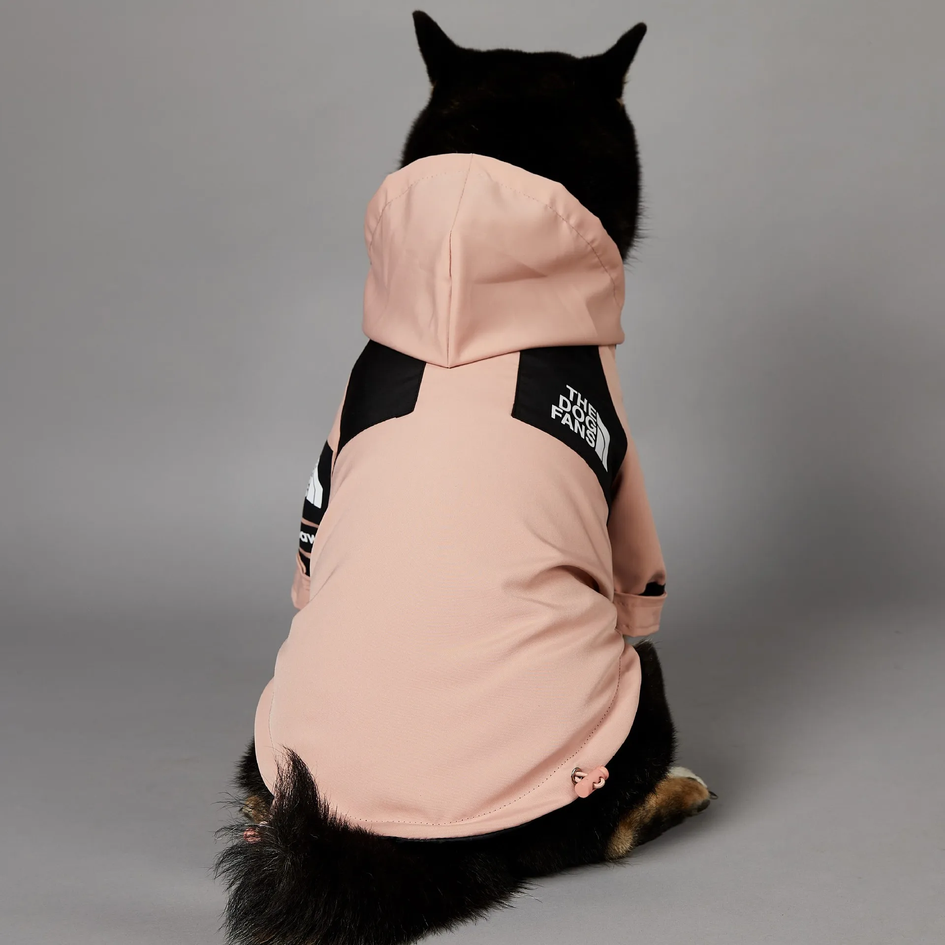 Windproof and Rain-Proof Dog Jacket, Dog Clothes, Raincoat, Pet Shell Jacket, Large, Pink, New