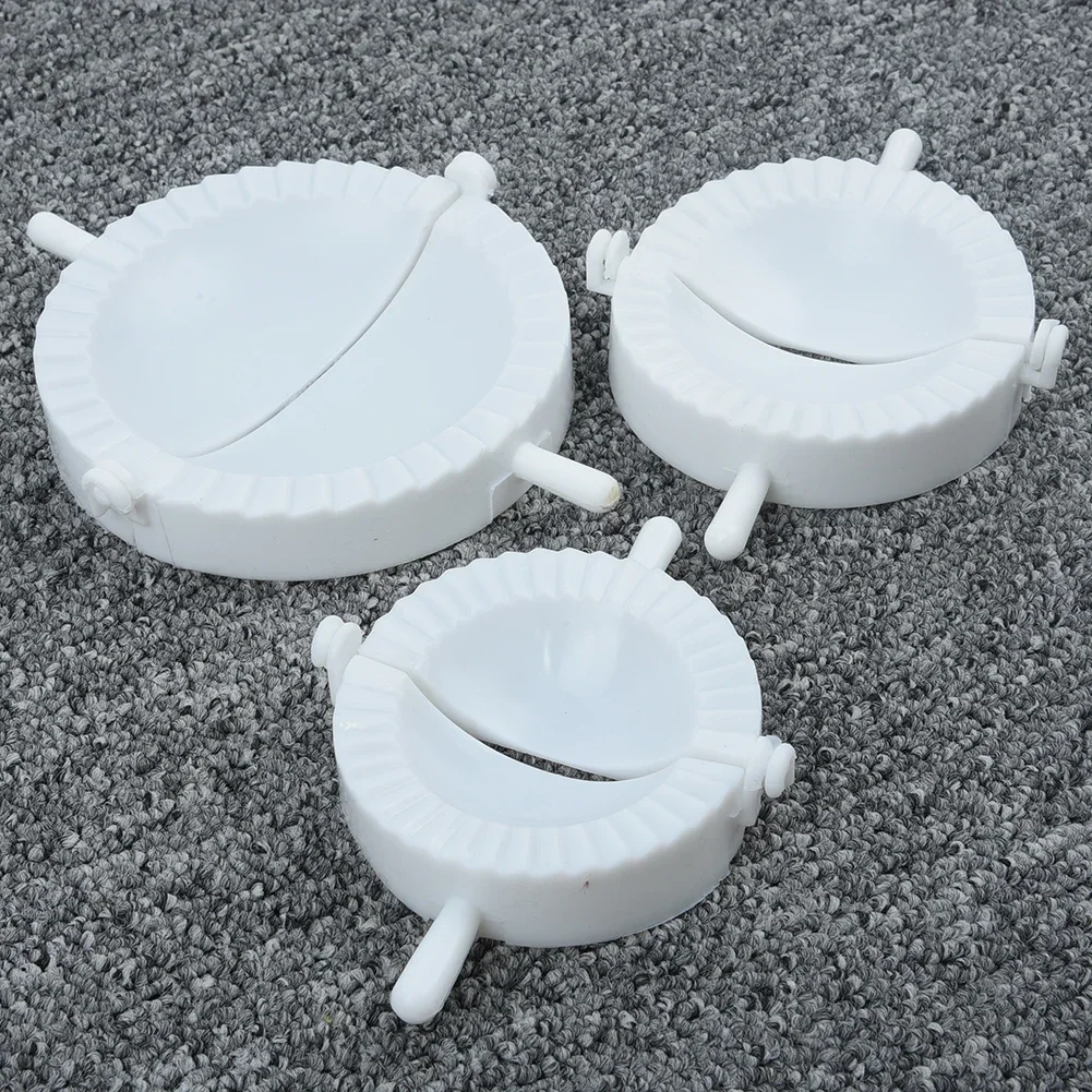 3 unids/set máquina para hacer dumplings molde de plástico para dumplings moldes de prensa de masa DIY cocina S/M/L jiaozi máquina para hacer dumplings utensilio de cocina