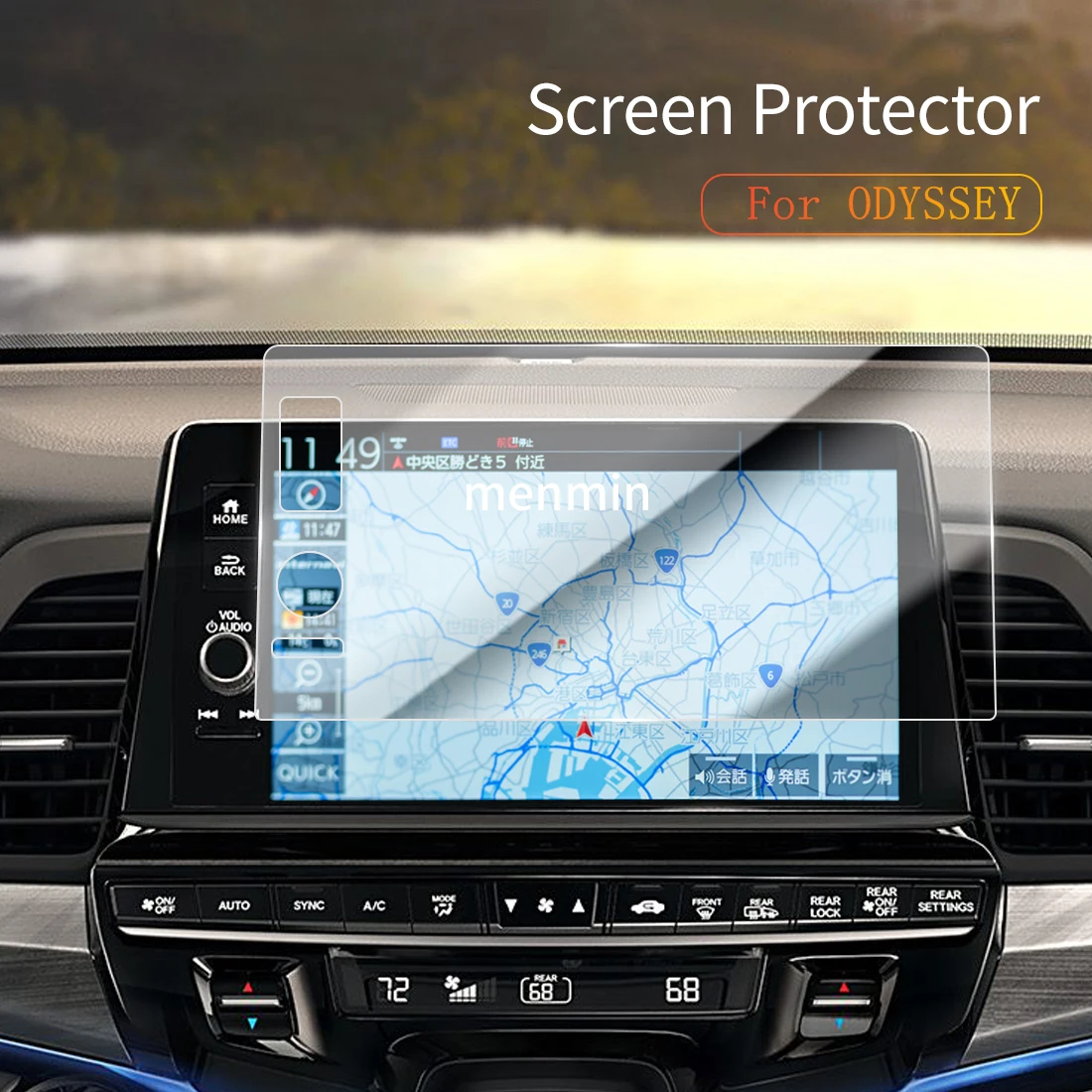 

Car Stickers Dash Carplay Mirror Screen Protector Display Tempered Glass Protective Film Vehicle For25 Honda ODYSSEY