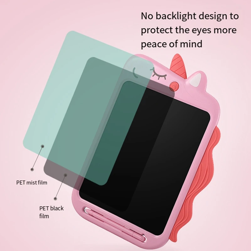 10-дюймовый планшет для рукописного ввода, детский умный ЖК-планшет для письма, красочный планшет для рукописного ввода с героями мультфильмов, граффити, прочный