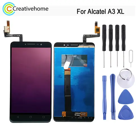 6-inch LCD Screen Display For Alcatel A3 XL 9008 / 9008X / 9008D / OT9008 and Digitizer Full Assembly Repair Spare Part